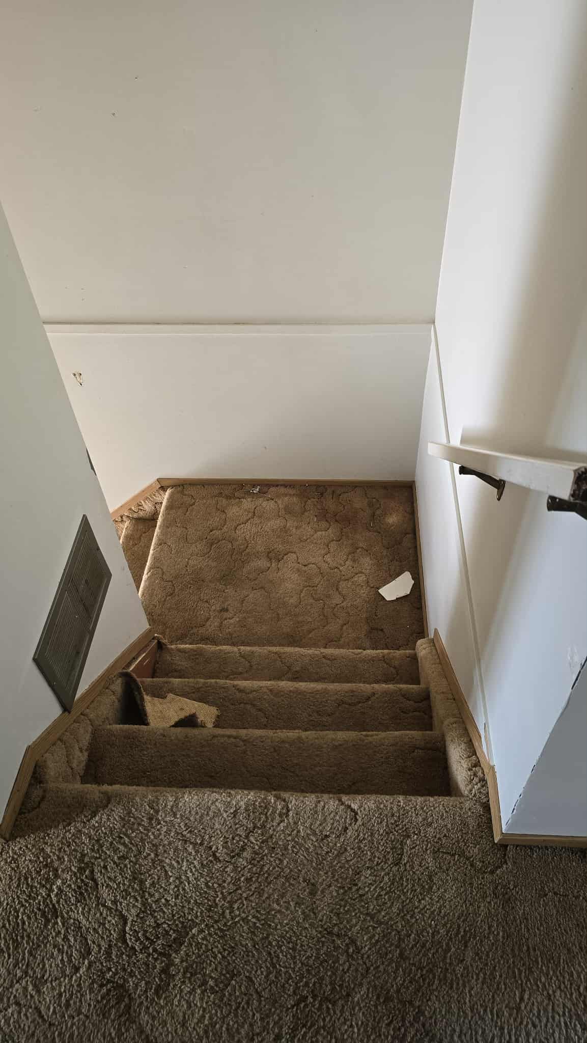 Before — Staircase Flooring Renovation