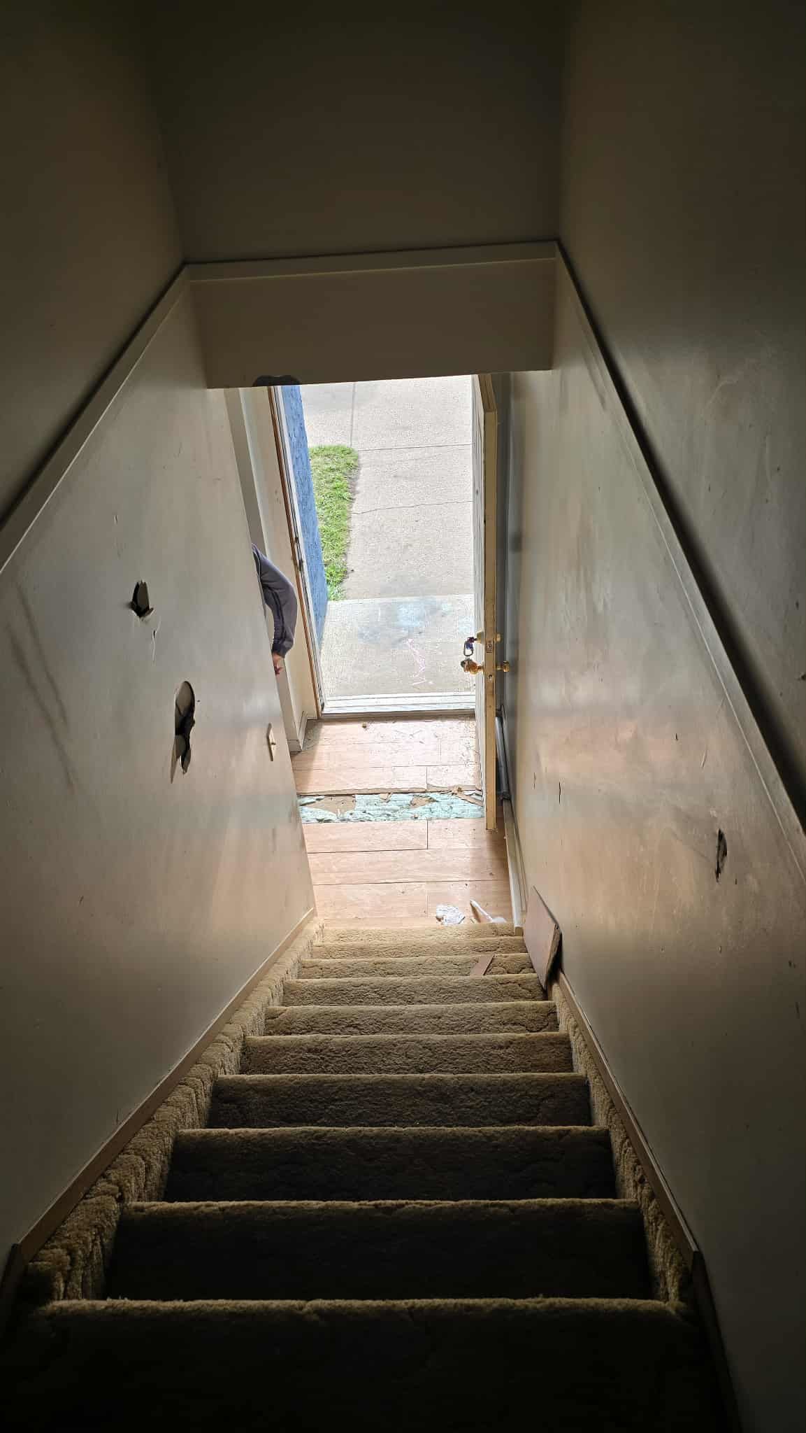 Before — Full Stairwell Transformation